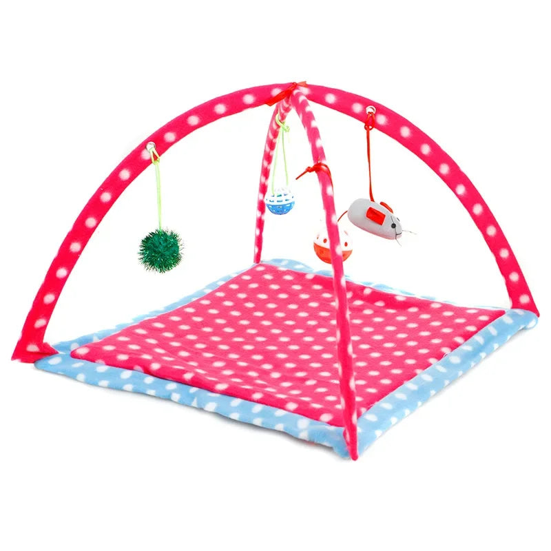 Portable Foldable Cat Tent - Funny Pet Activity Play Bed & Mat - Image 2