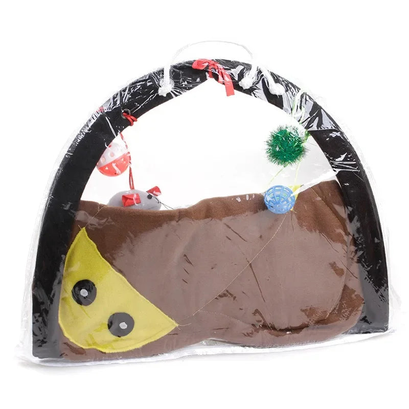 Portable Foldable Cat Tent - Funny Pet Activity Play Bed & Mat - Image 12